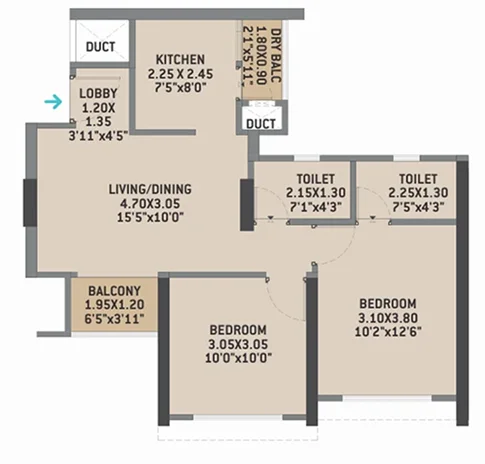 max estate 128 4 bhk floor plan
